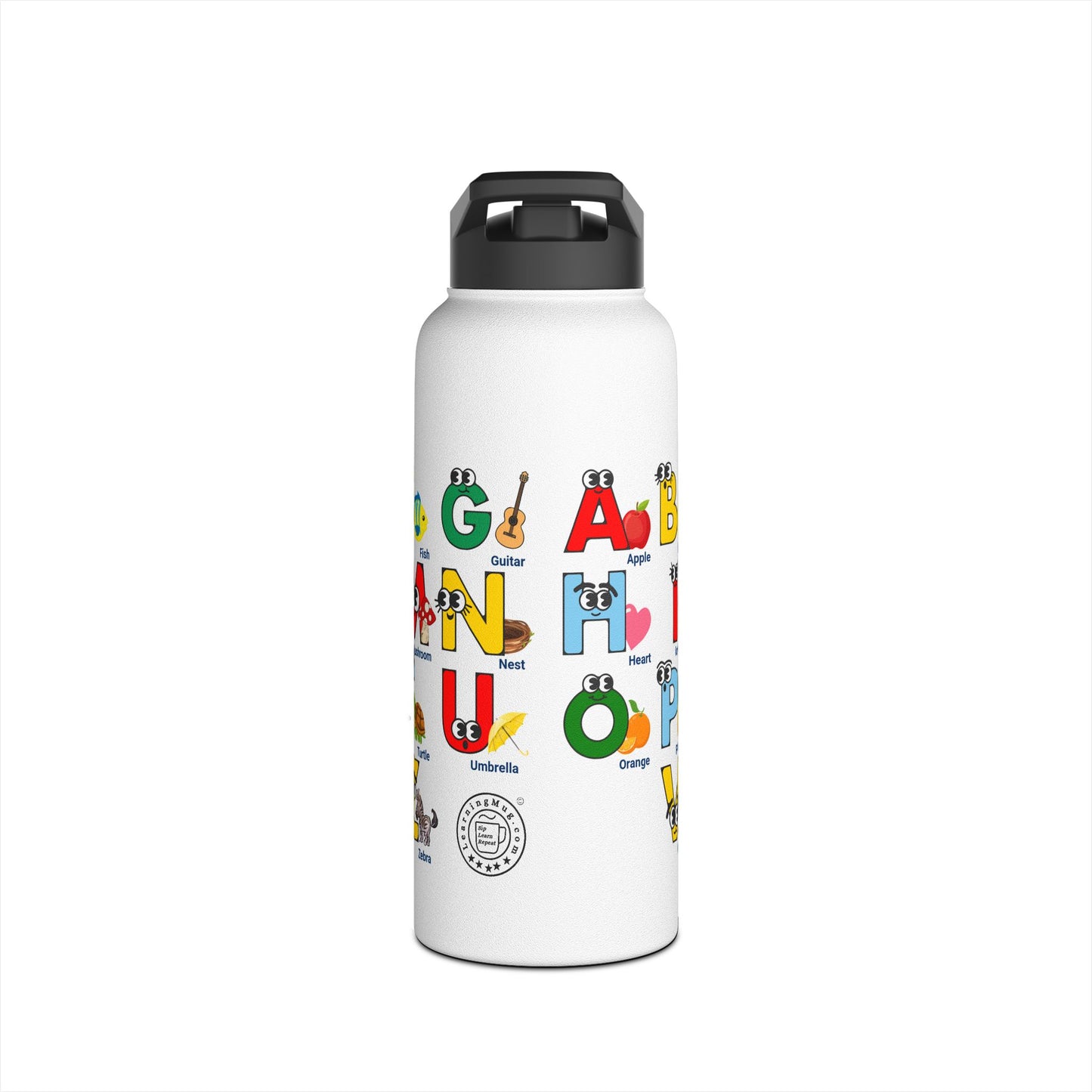 ABC Learning Water Bottle for Kids, Preschool Learning