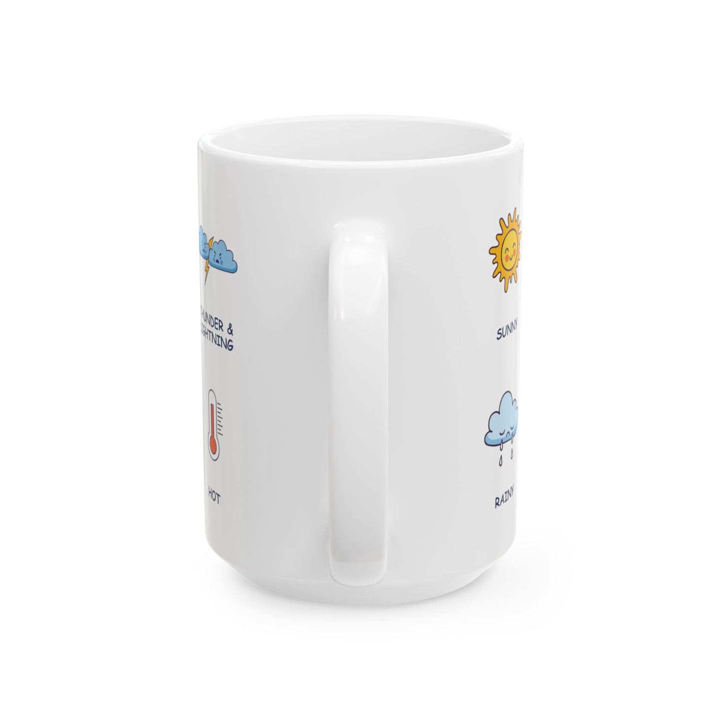 Weather Learning Mug for Kids, (11oz, 15oz), Preschool, kindergarten learning, gift for kids