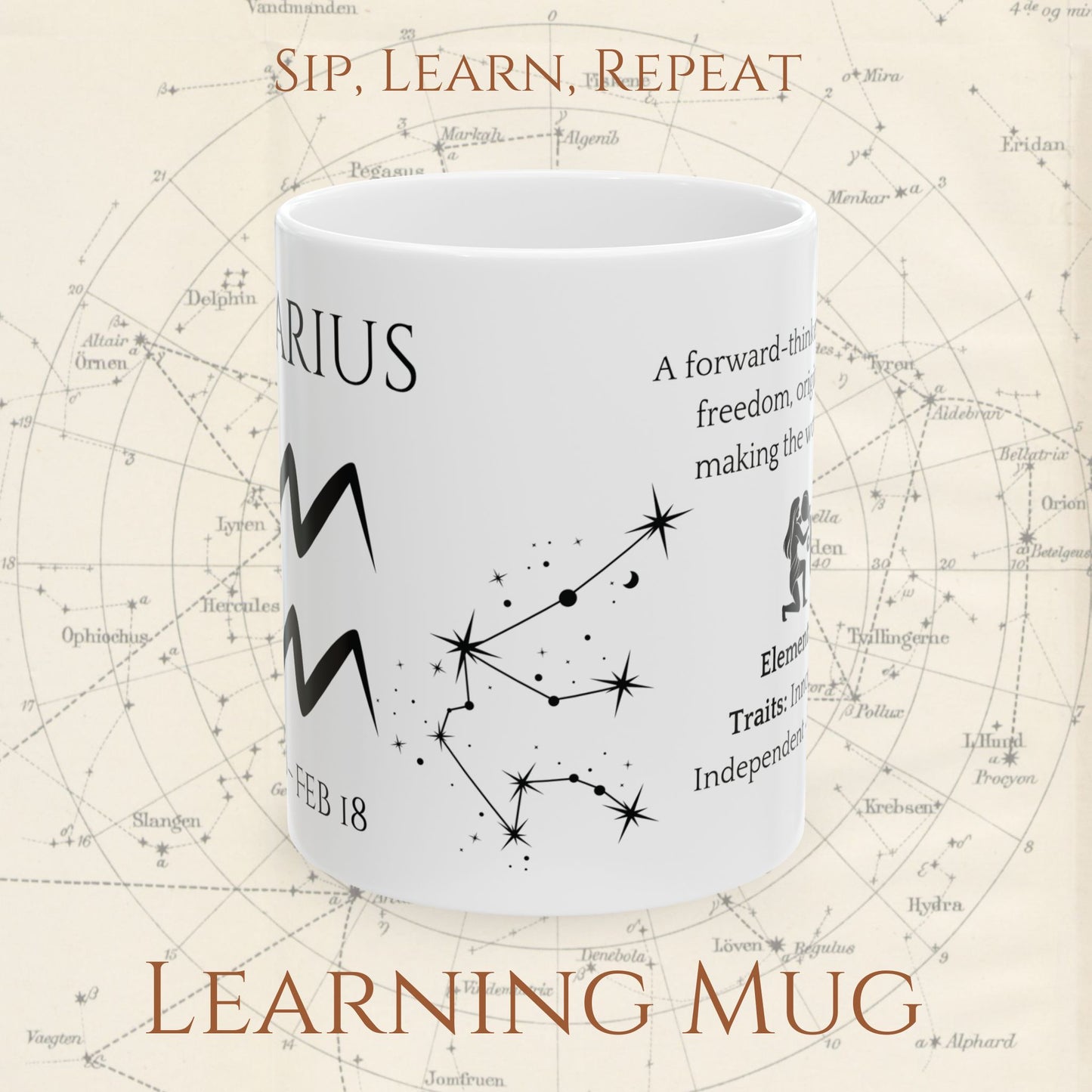 Aquarius Zodiac Mug – Astrology Constellation & Personality Traits