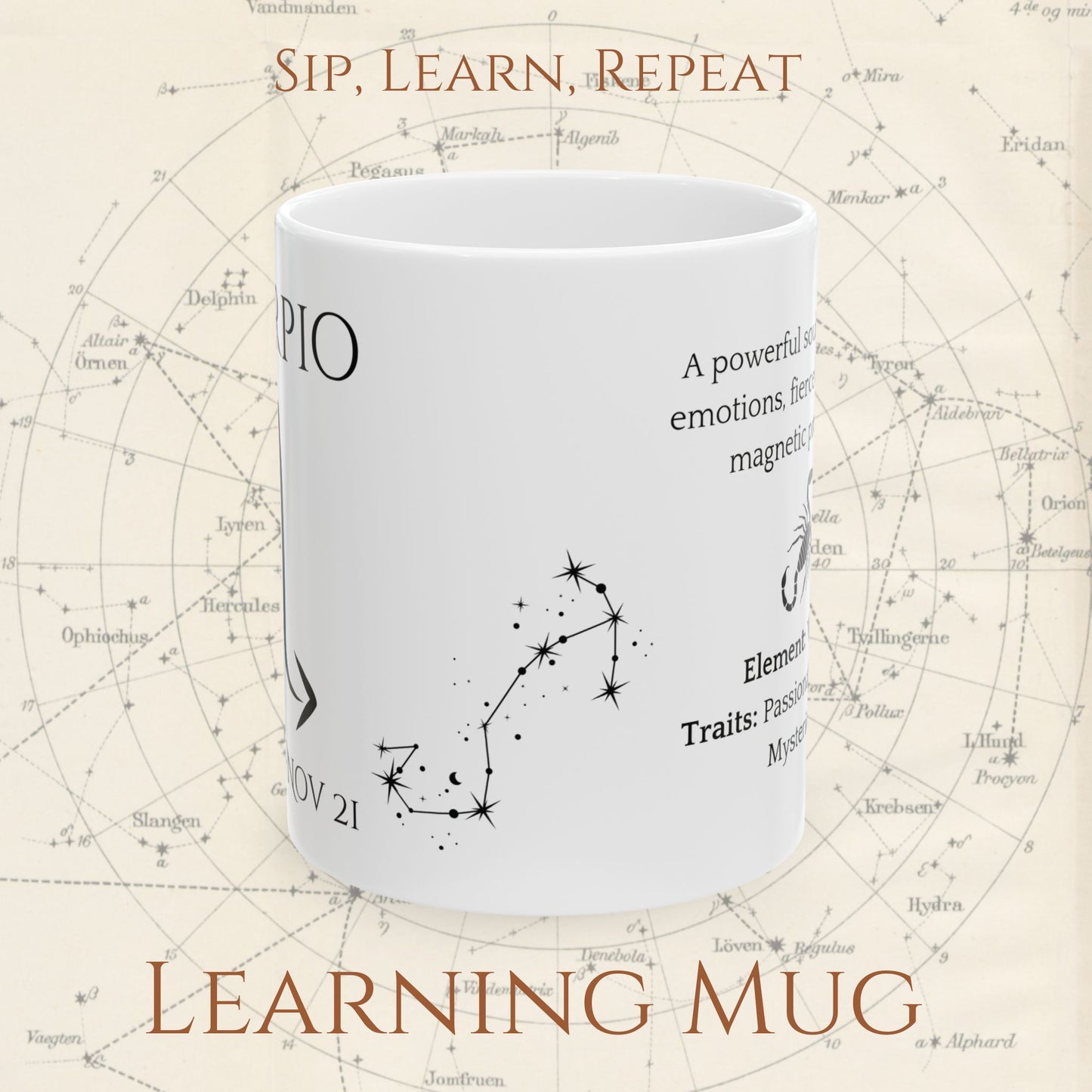 Scorpio Zodiac Mug – Astrology Constellation & Personality Traits
