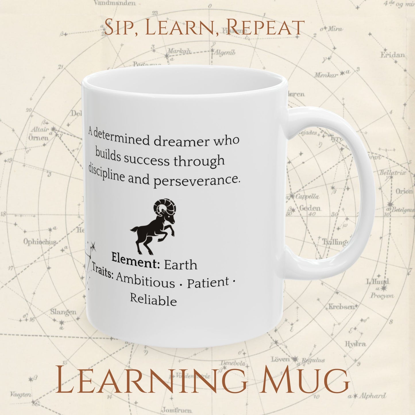 Capricorn Zodiac Mug – Astrology Constellation & Personality Traits