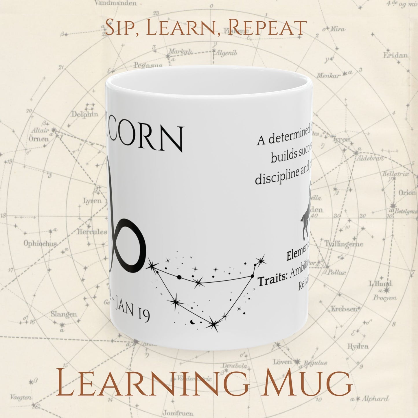 Capricorn Zodiac Mug – Astrology Constellation & Personality Traits