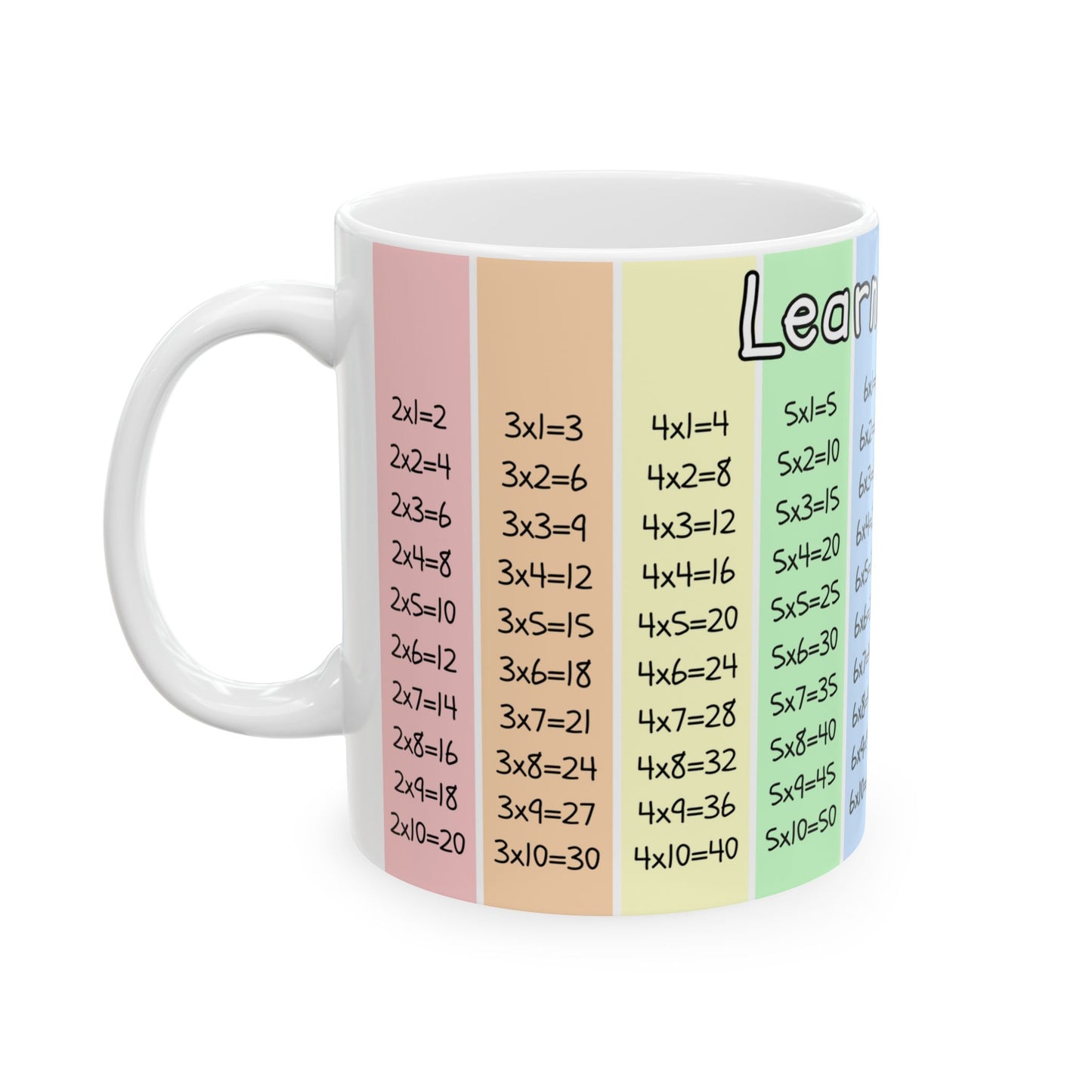 Multiplication Table Learning Mug. 11oz
