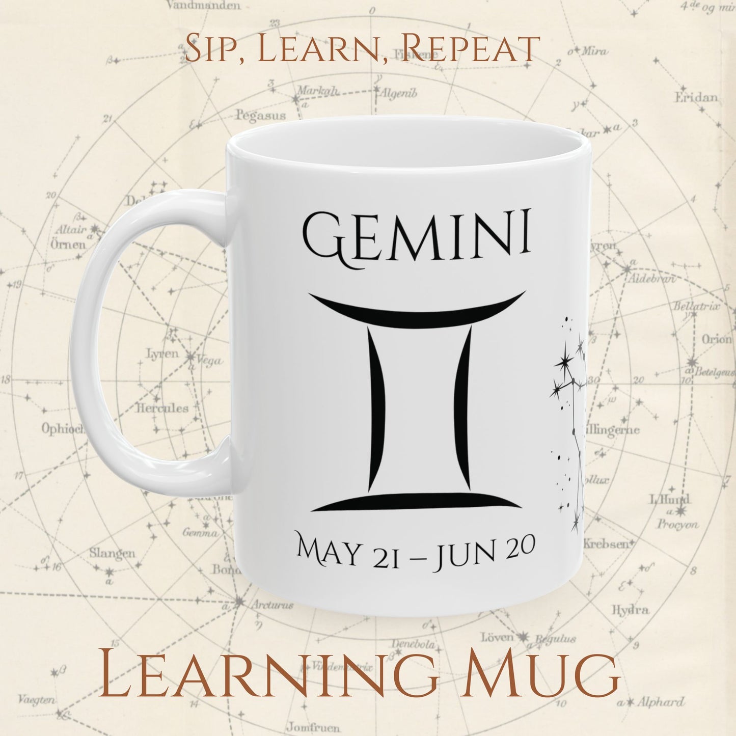 Gemini Zodiac Mug – Astrology Constellation & Personality Traits
