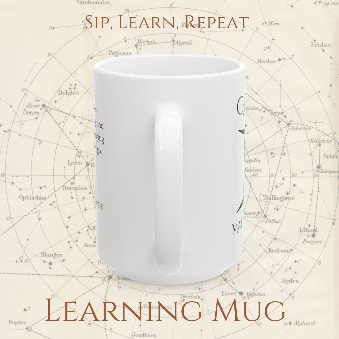 Gemini Zodiac Mug – Astrology Constellation & Personality Traits