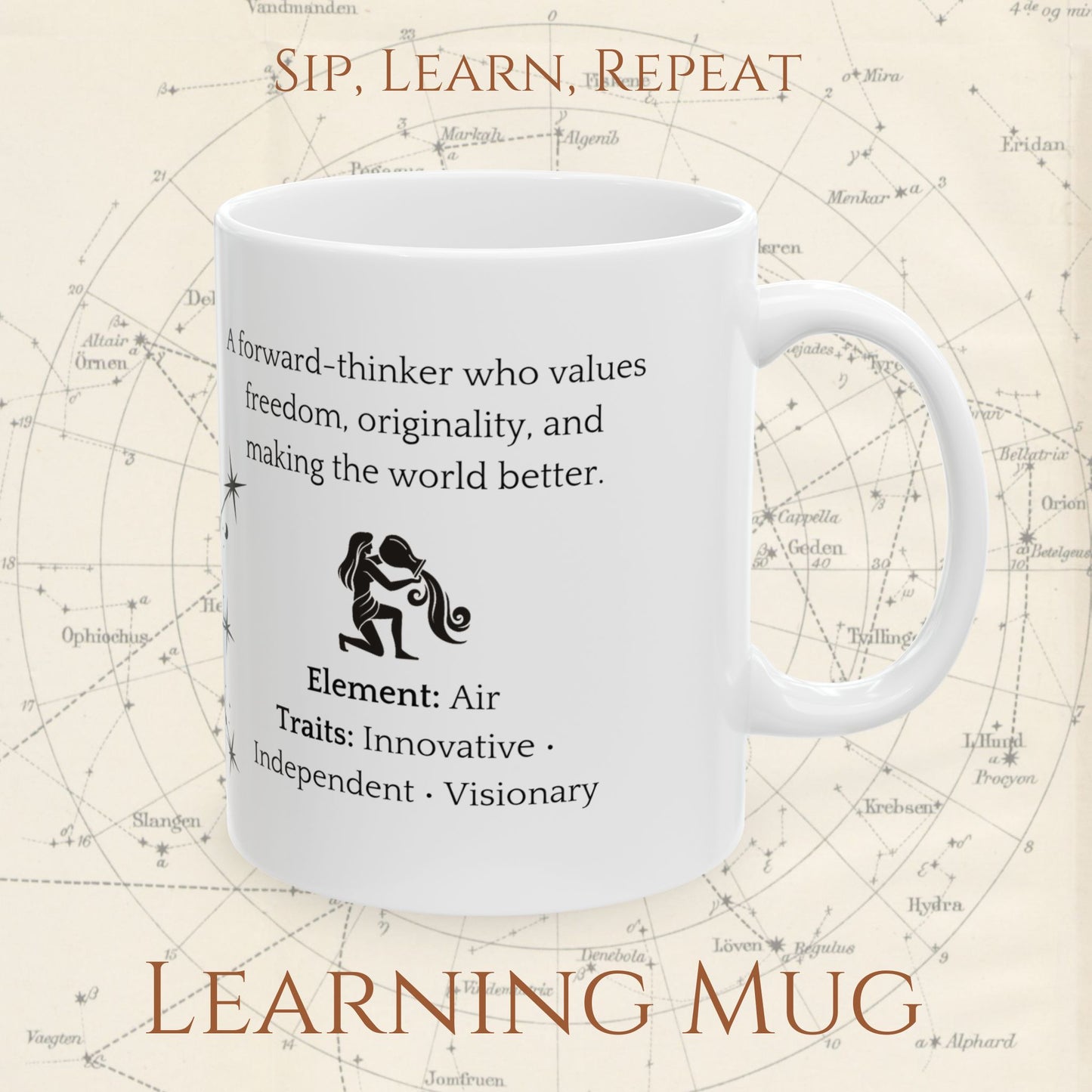 Aquarius Zodiac Mug – Astrology Constellation & Personality Traits
