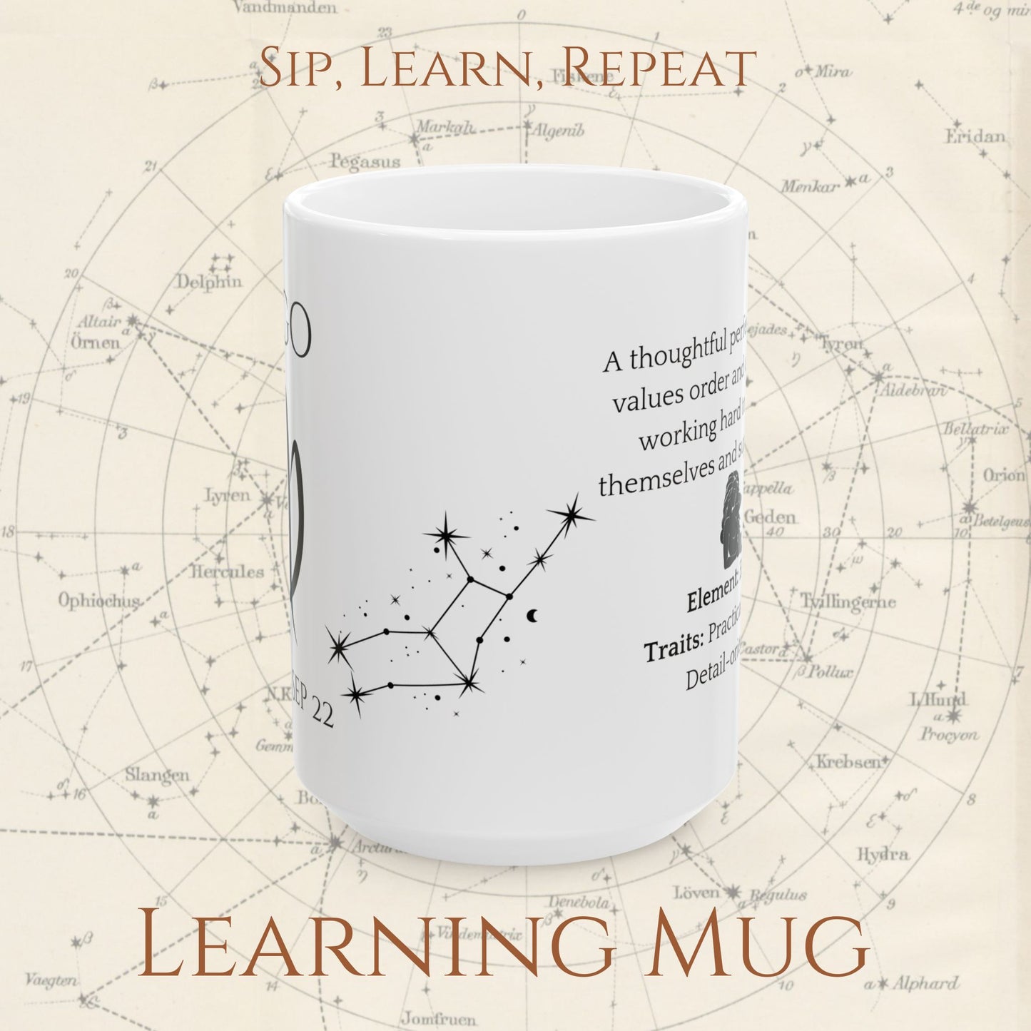 Virgo Zodiac Mug – Astrology Constellation & Personality Traits