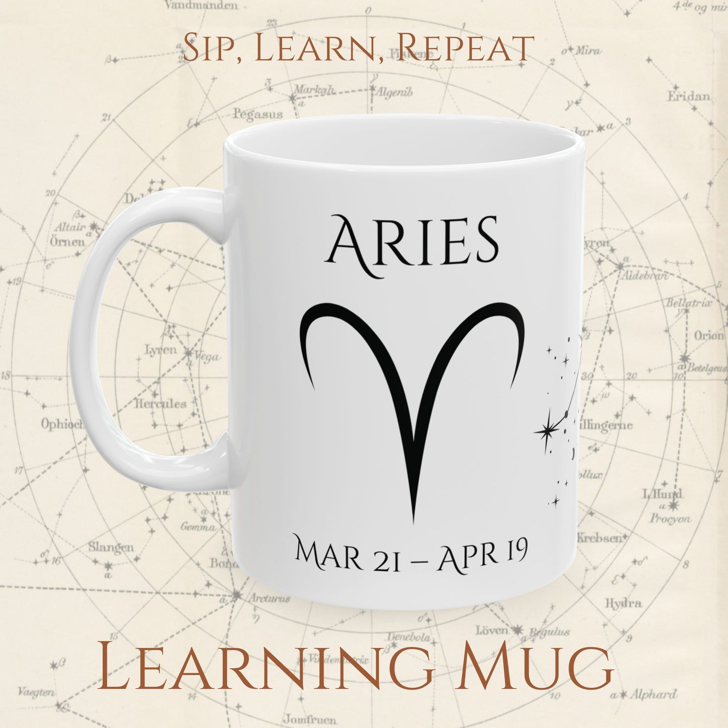 Aries Zodiac Mug – Astrology Constellation & Personality Traits