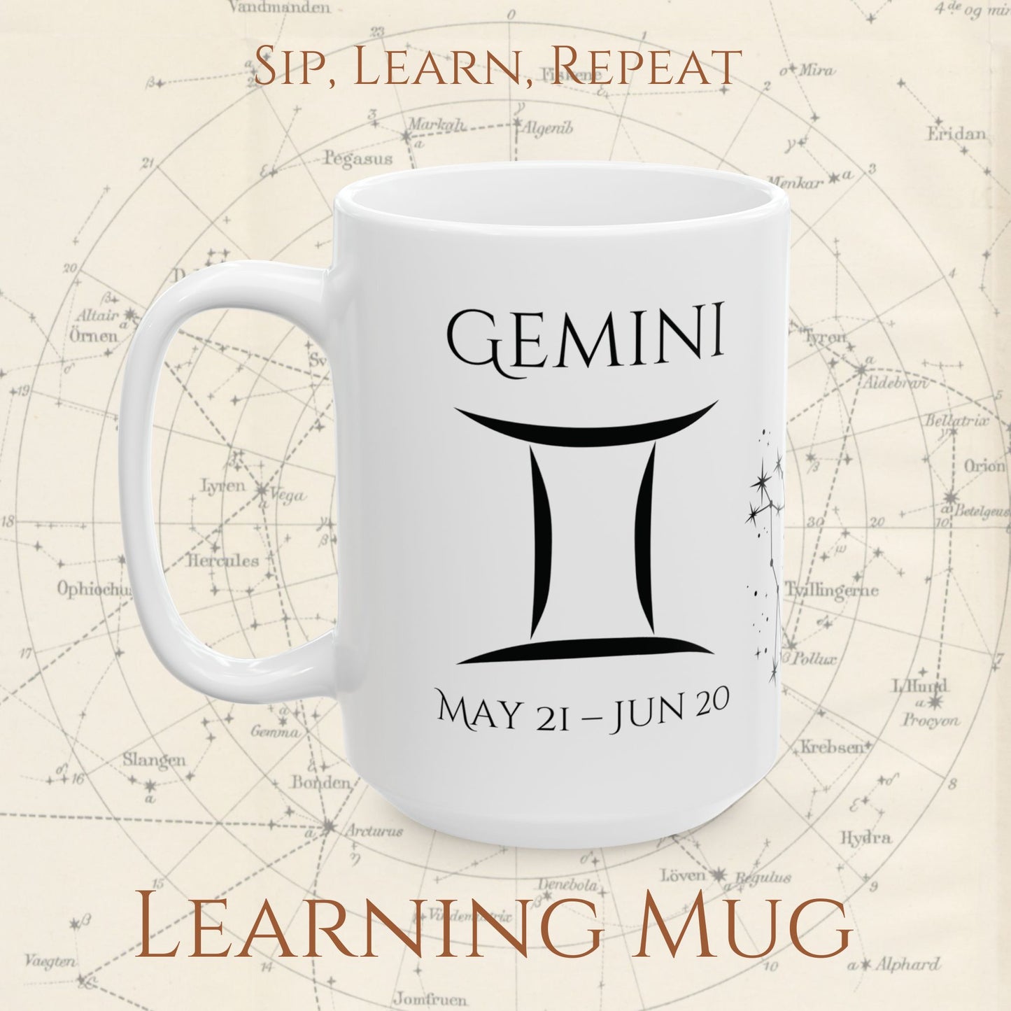 Gemini Zodiac Mug – Astrology Constellation & Personality Traits