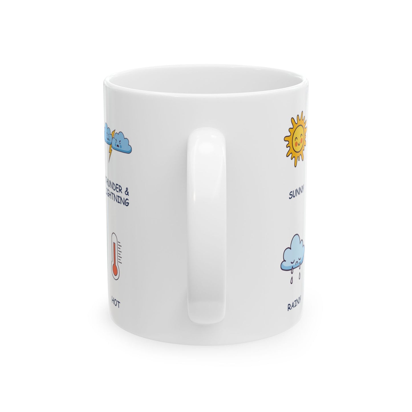 Weather Learning Mug for Kids, (11oz, 15oz), Preschool, kindergarten learning, gift for kids