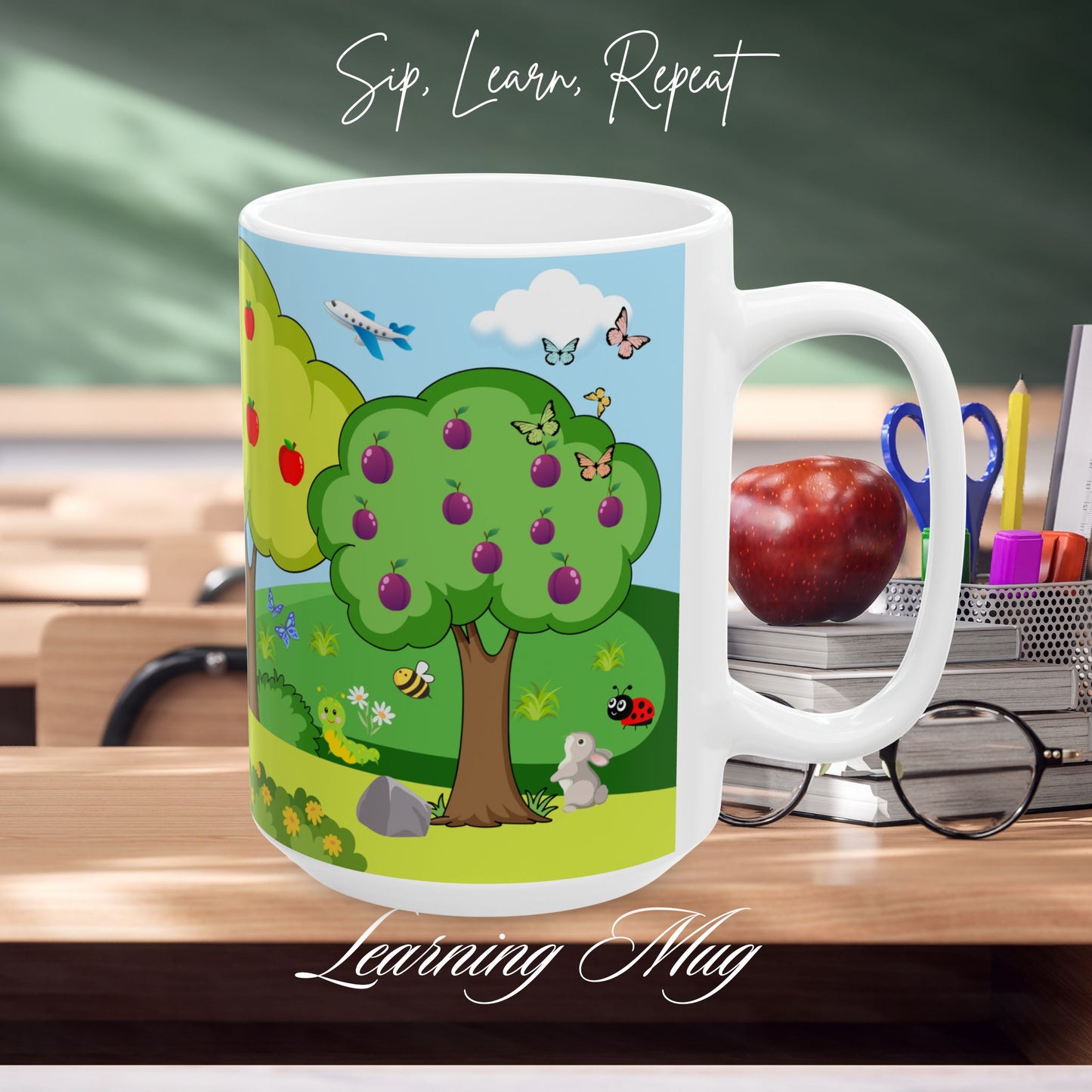 Counting Mug For Kids, (11oz, 15oz)