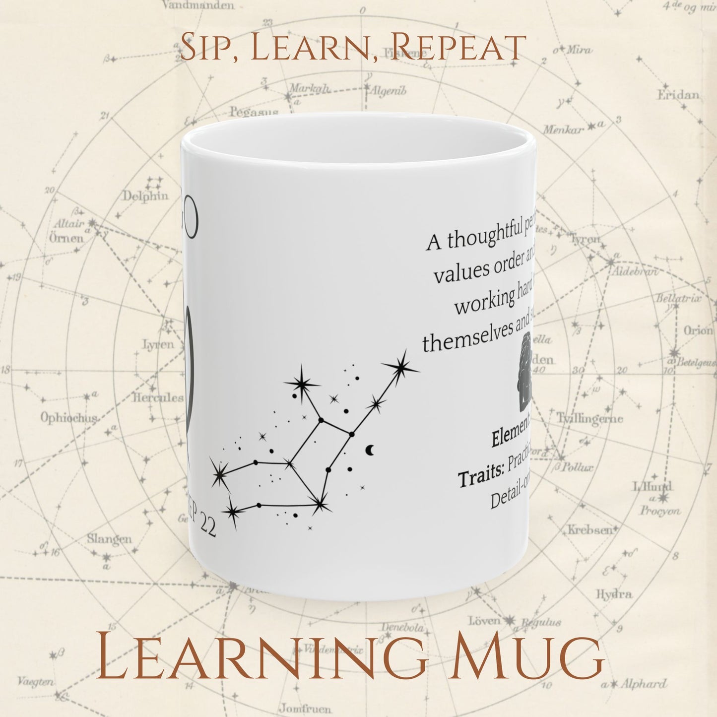 Virgo Zodiac Mug – Astrology Constellation & Personality Traits