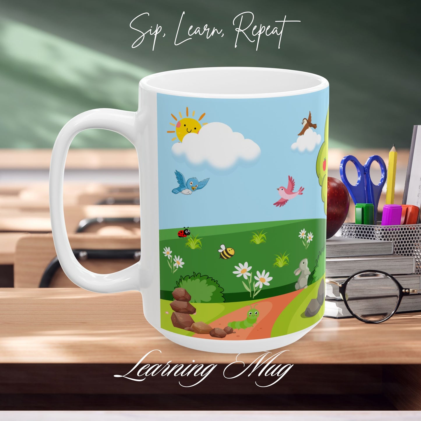 Counting Mug For Kids, (11oz, 15oz)