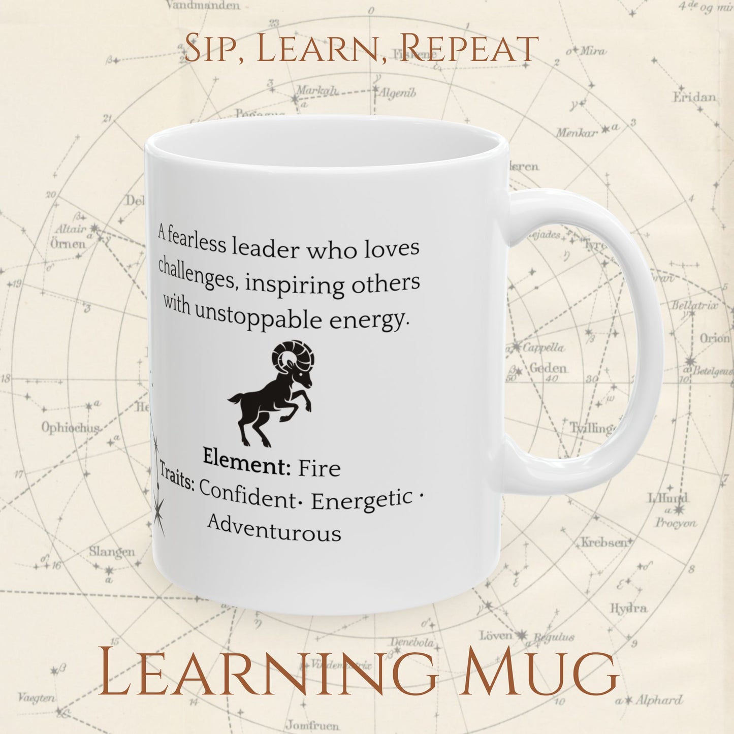 Aries Zodiac Mug – Astrology Constellation & Personality Traits