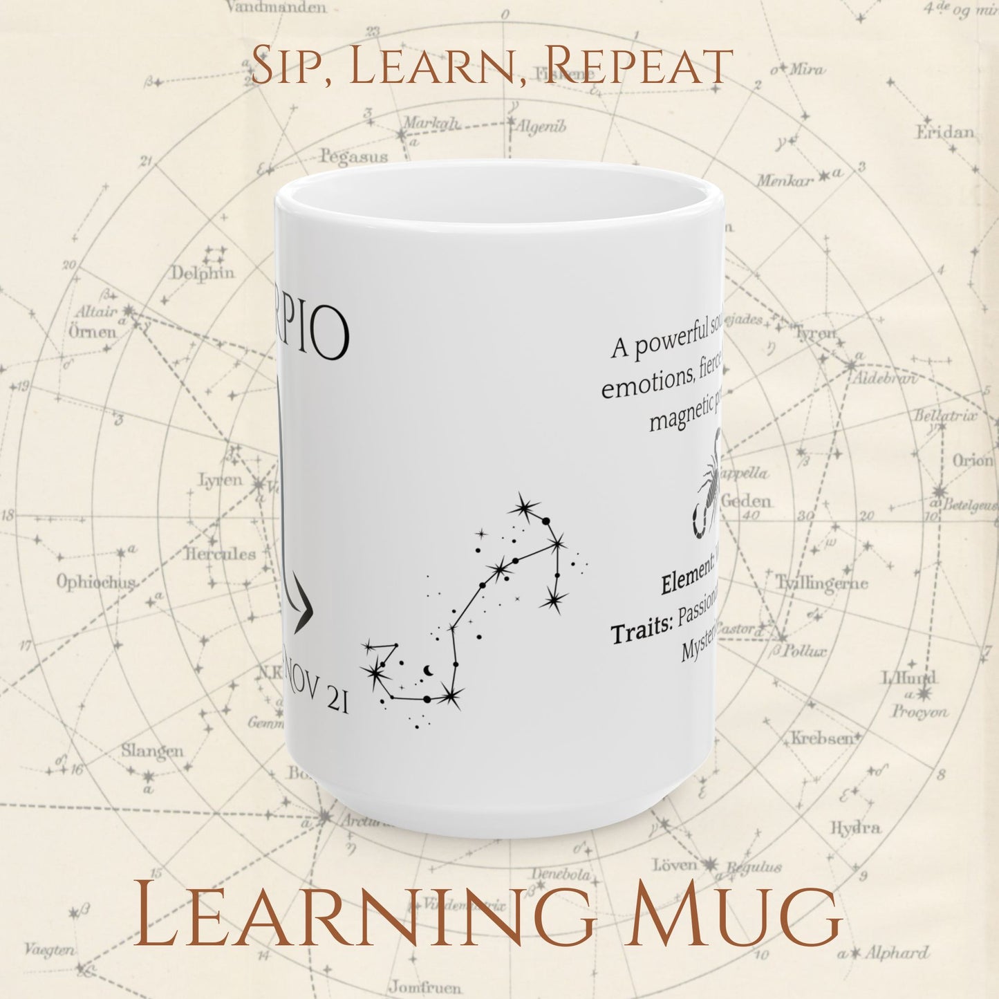 Scorpio Zodiac Mug – Astrology Constellation & Personality Traits