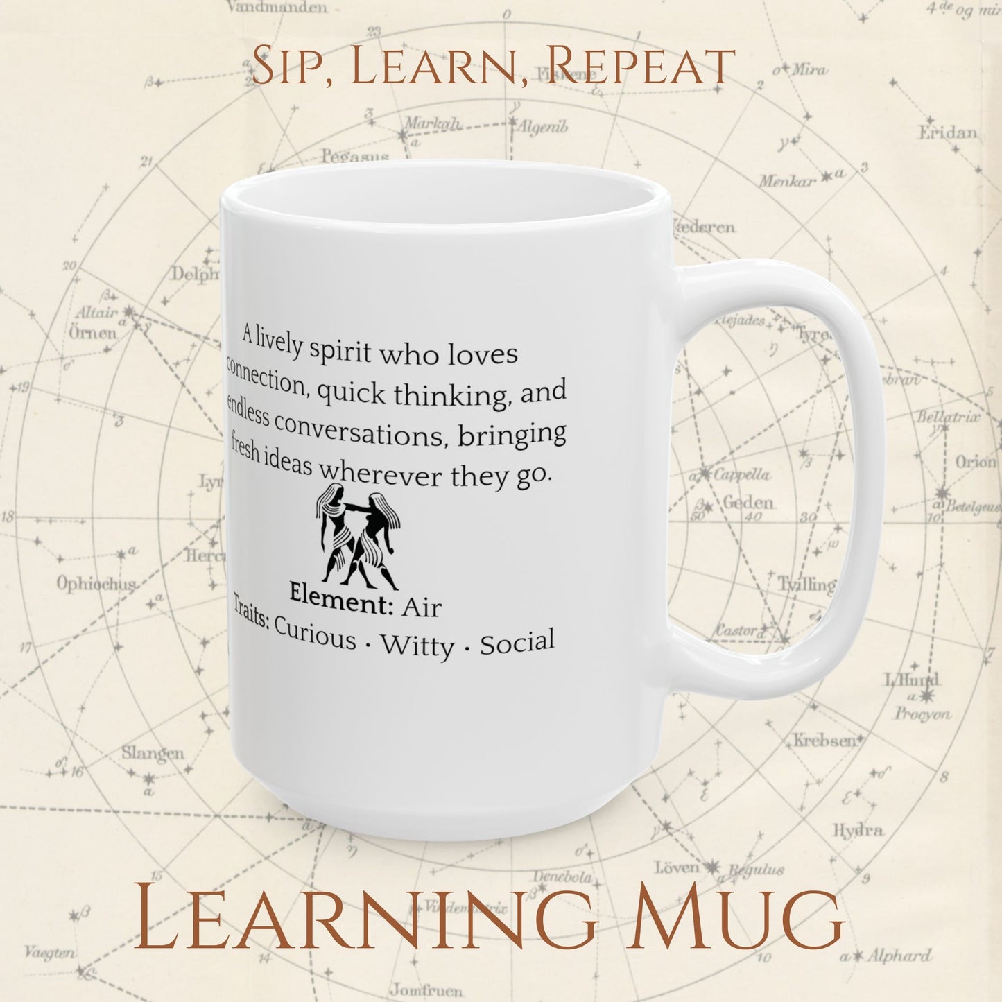 Gemini Zodiac Mug – Astrology Constellation & Personality Traits