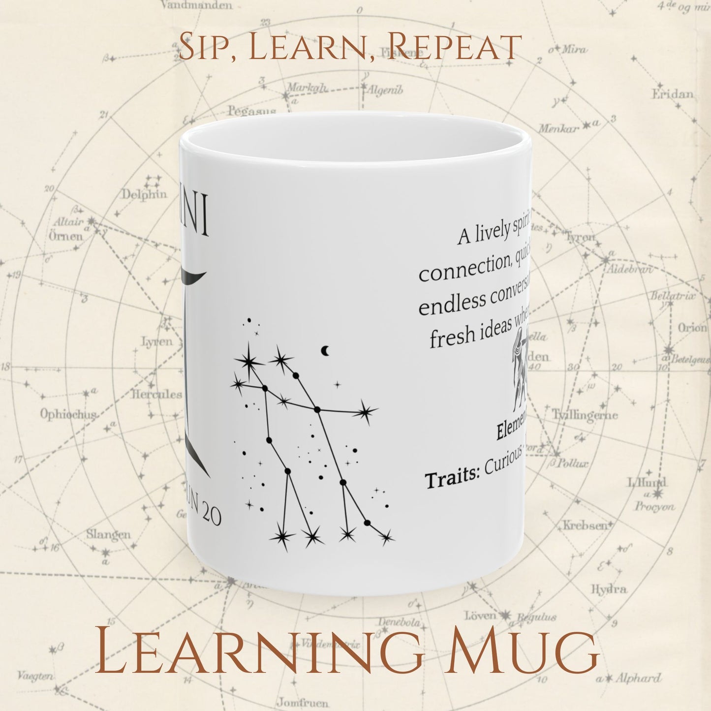 Gemini Zodiac Mug – Astrology Constellation & Personality Traits