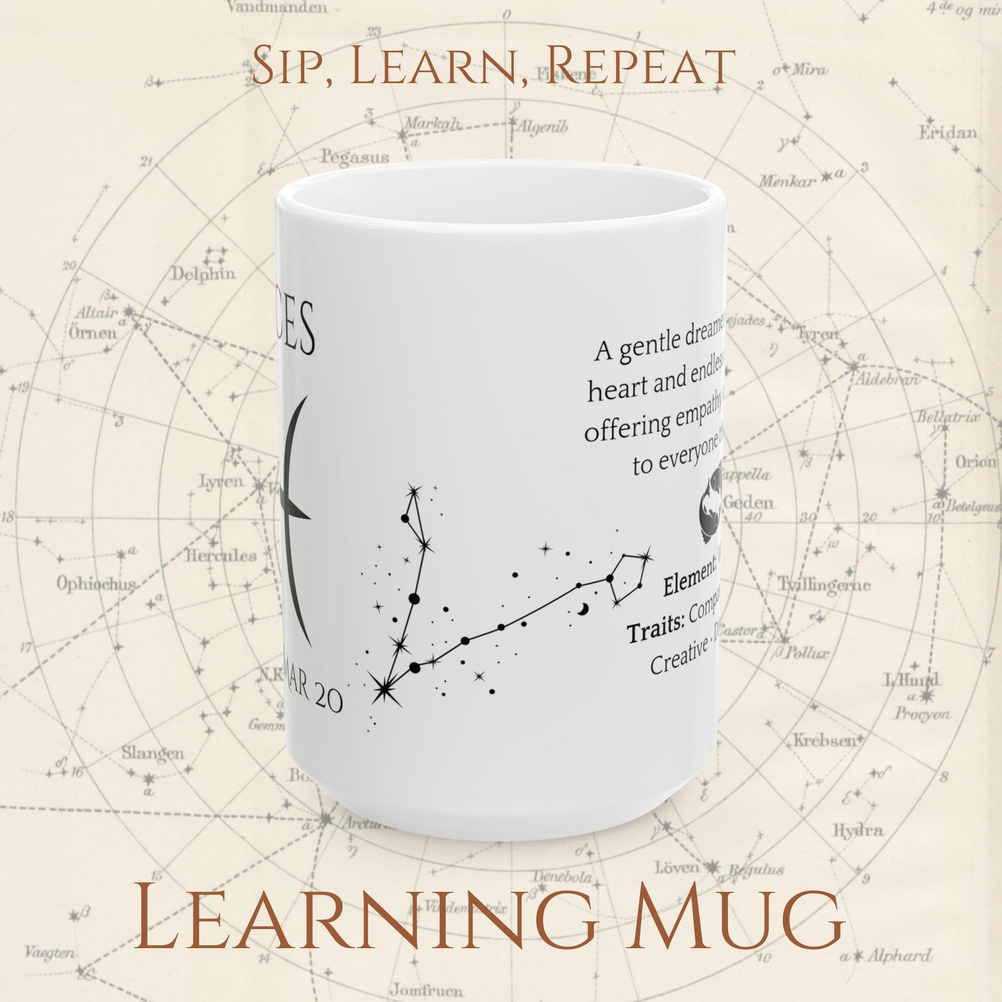 Pisces Zodiac Mug – Astrology Constellation & Personality Traits