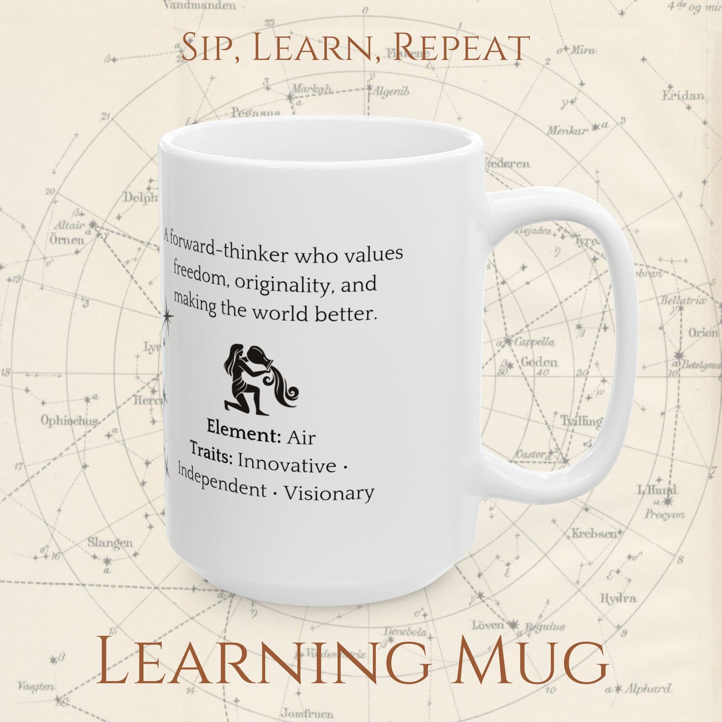 Aquarius Zodiac Mug – Astrology Constellation & Personality Traits