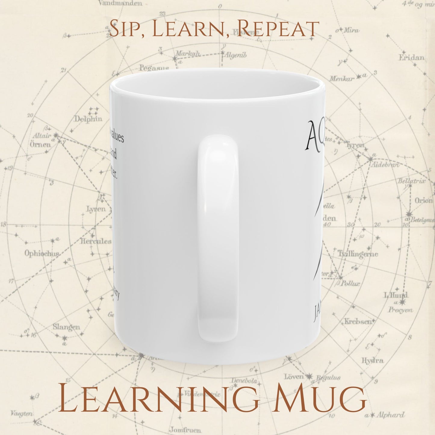 Aquarius Zodiac Mug – Astrology Constellation & Personality Traits