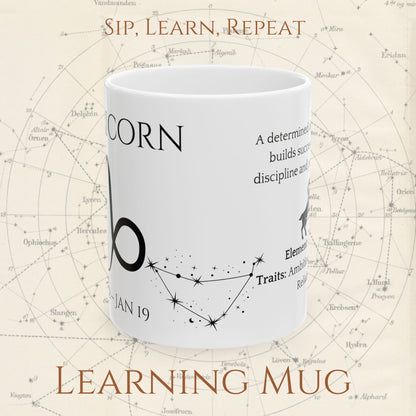Capricorn Zodiac Mug – Astrology Constellation & Personality Traits