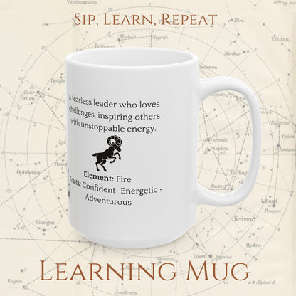 Aries Zodiac Mug – Astrology Constellation & Personality Traits