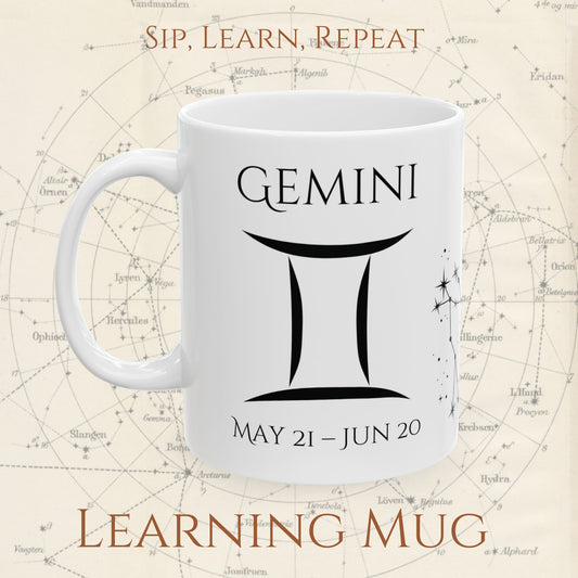 Gemini Zodiac Mug – Astrology Constellation & Personality Traits