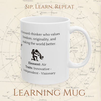 Aquarius Zodiac Mug – Astrology Constellation & Personality Traits
