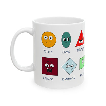 Shapes Learning Ceramic Mug, 11oz