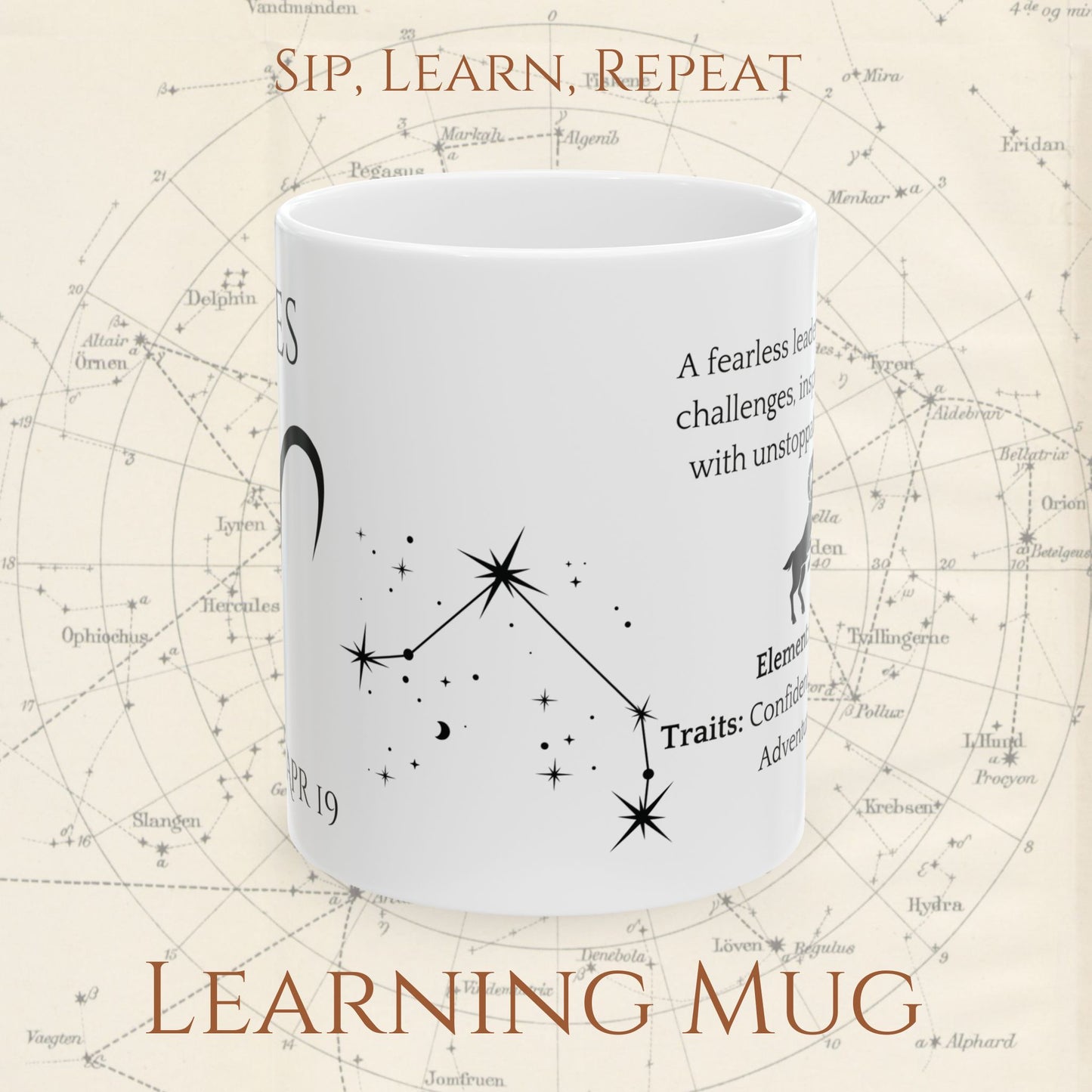 Aries Zodiac Mug – Astrology Constellation & Personality Traits