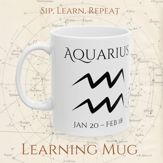 Aquarius Zodiac Mug – Astrology Constellation & Personality Traits