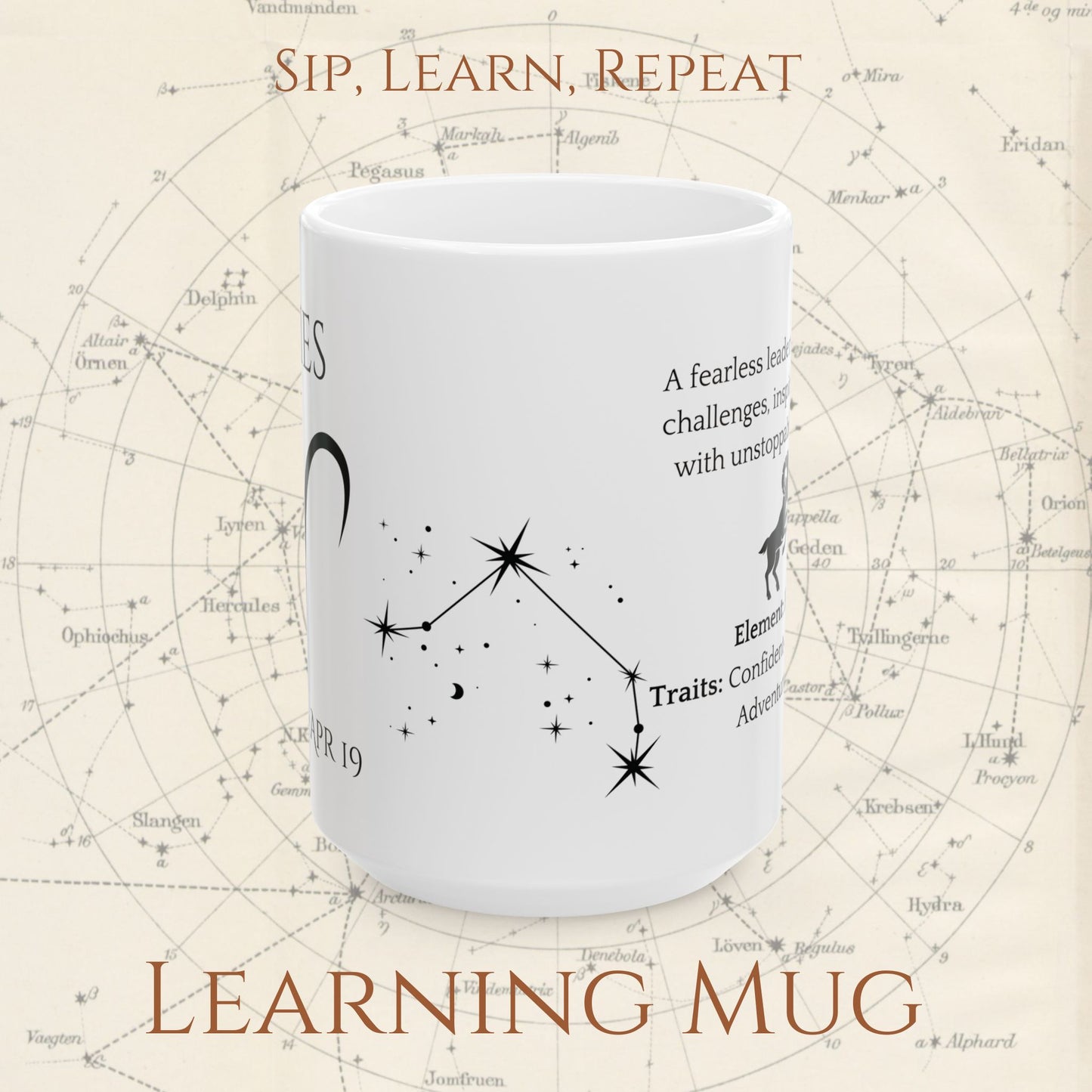 Aries Zodiac Mug – Astrology Constellation & Personality Traits