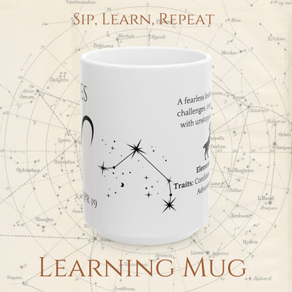 Aries Zodiac Mug – Astrology Constellation & Personality Traits