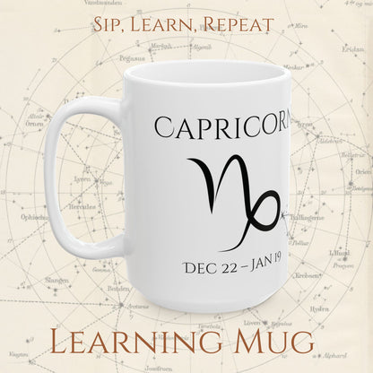 Capricorn Zodiac Mug – Astrology Constellation & Personality Traits