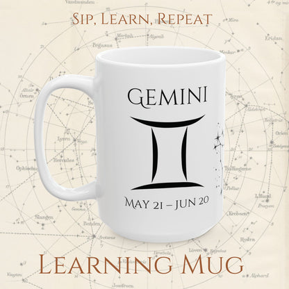 Gemini Zodiac Mug – Astrology Constellation & Personality Traits