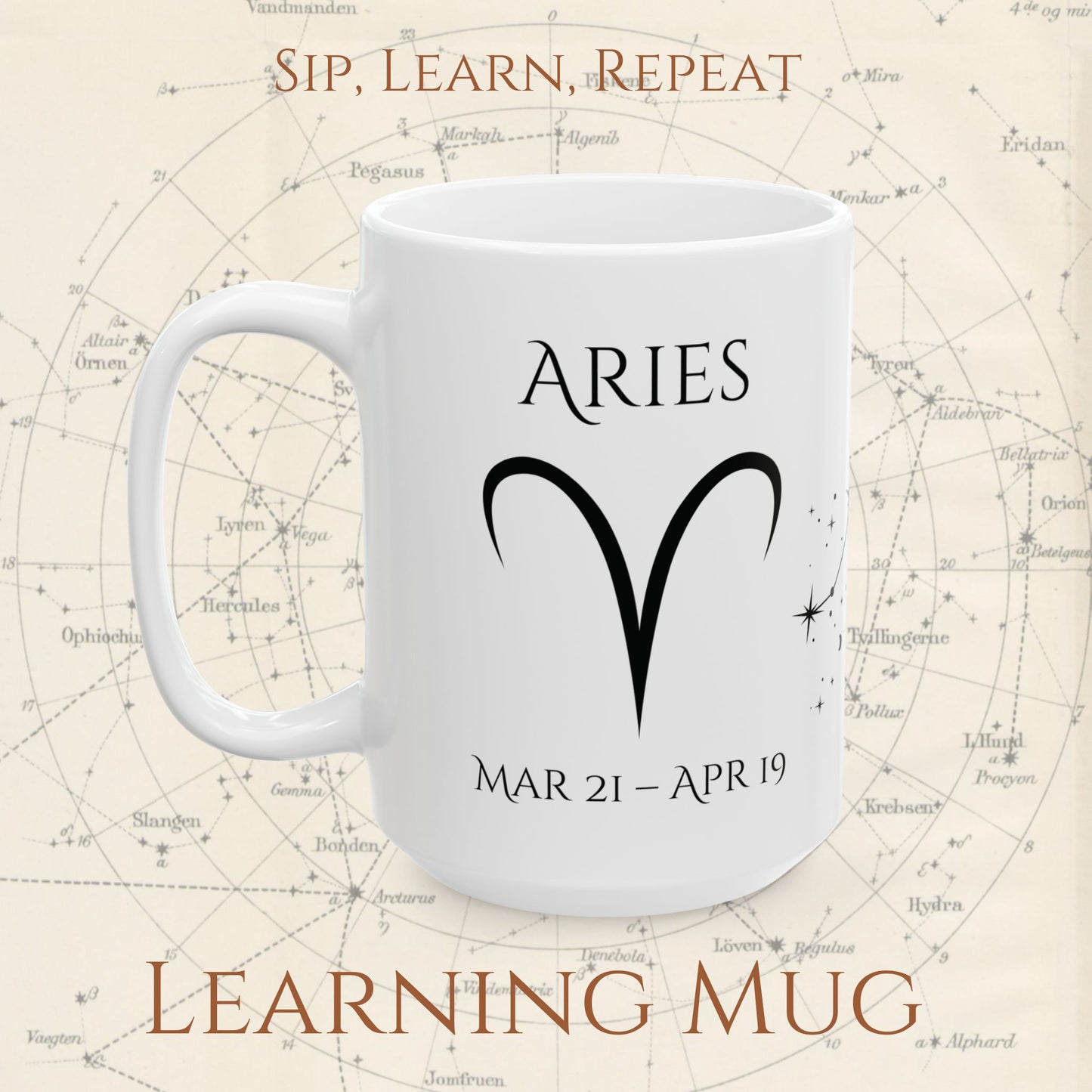 Aries Zodiac Mug – Astrology Constellation & Personality Traits