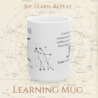 Gemini Zodiac Mug – Astrology Constellation & Personality Traits