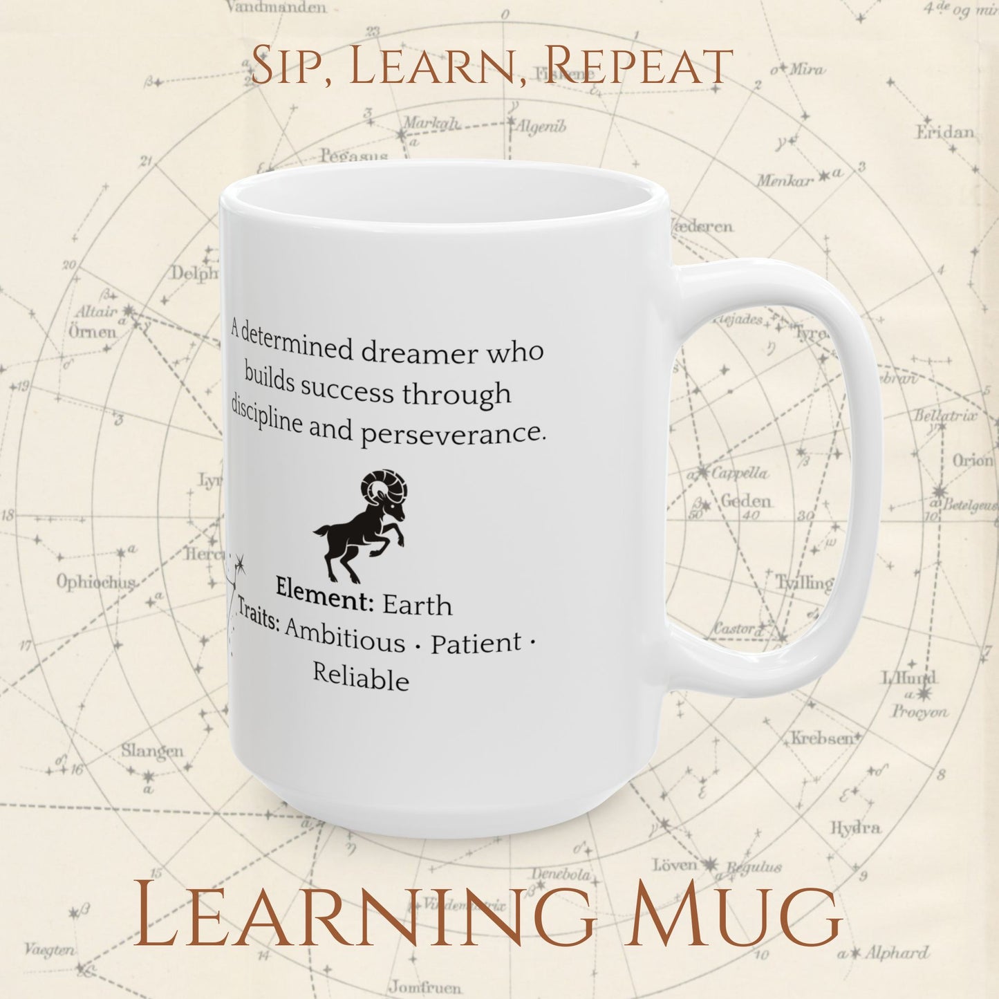 Capricorn Zodiac Mug – Astrology Constellation & Personality Traits
