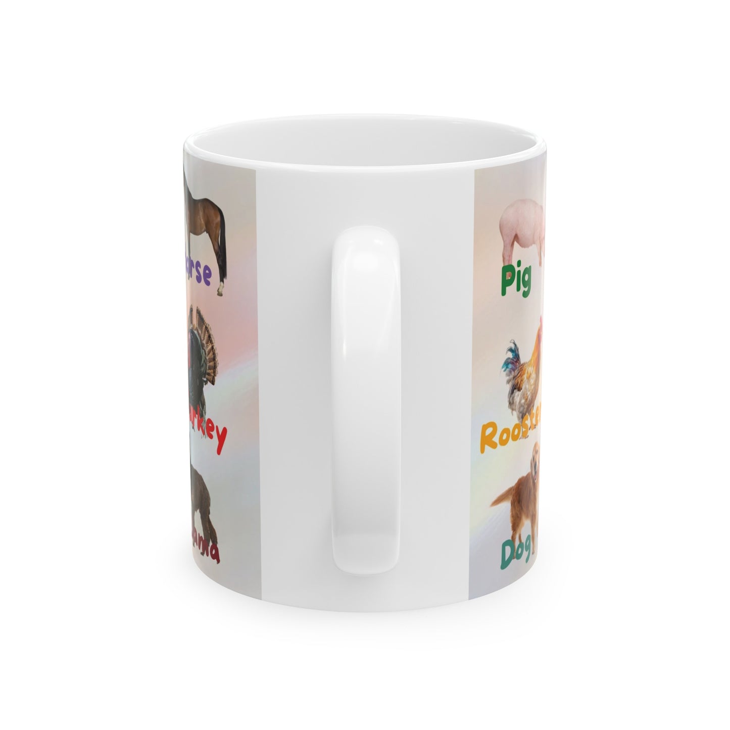 Farm Animals Learning Mug. Early learning for your preschool or kindergarten kids.