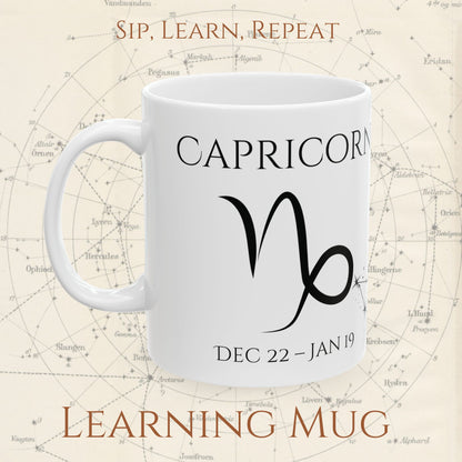 Capricorn Zodiac Mug – Astrology Constellation & Personality Traits
