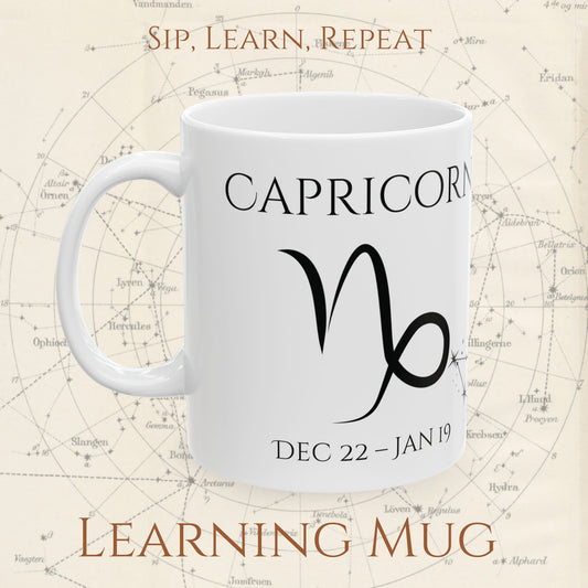 Capricorn Zodiac Mug – Astrology Constellation & Personality Traits