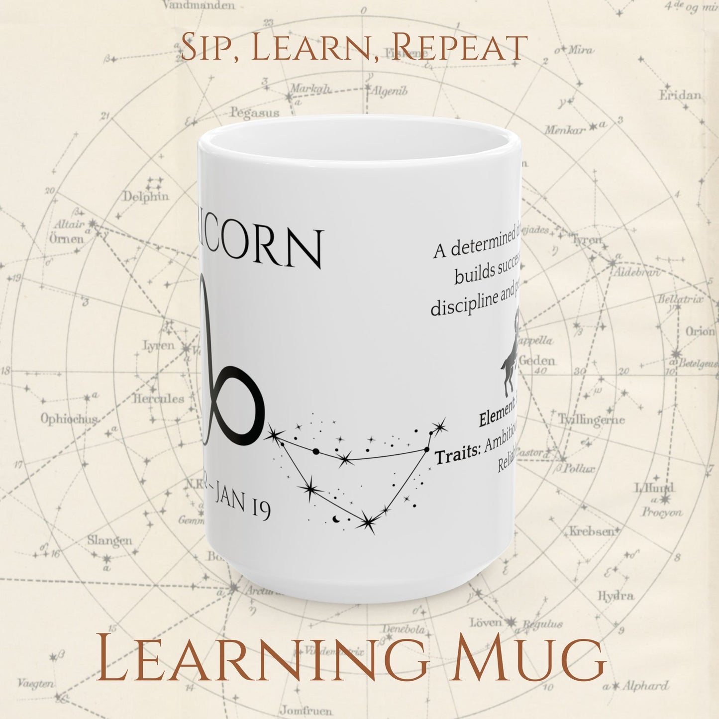 Capricorn Zodiac Mug – Astrology Constellation & Personality Traits