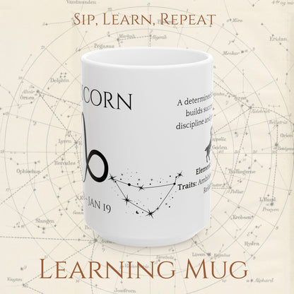 Capricorn Zodiac Mug – Astrology Constellation & Personality Traits