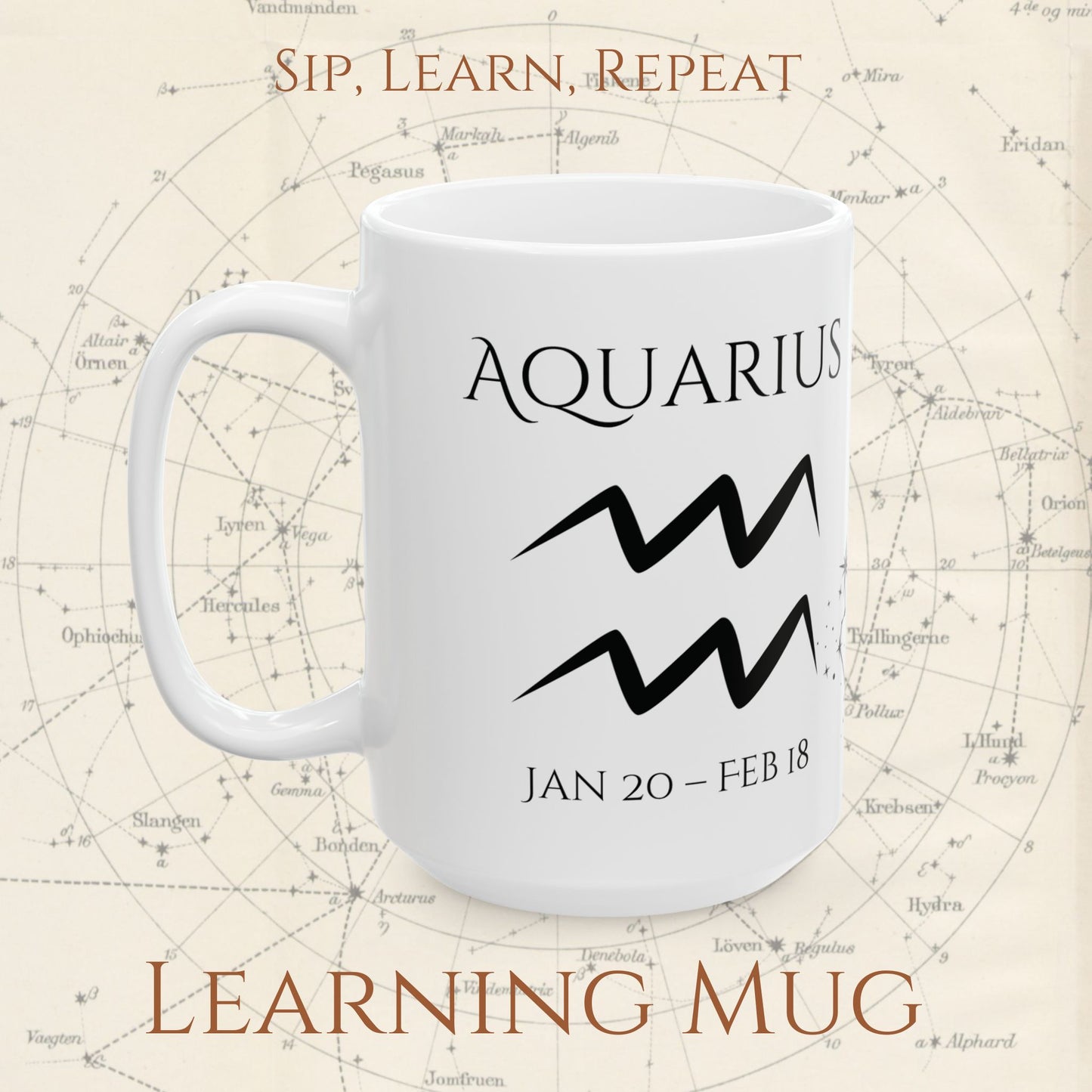 Aquarius Zodiac Mug – Astrology Constellation & Personality Traits