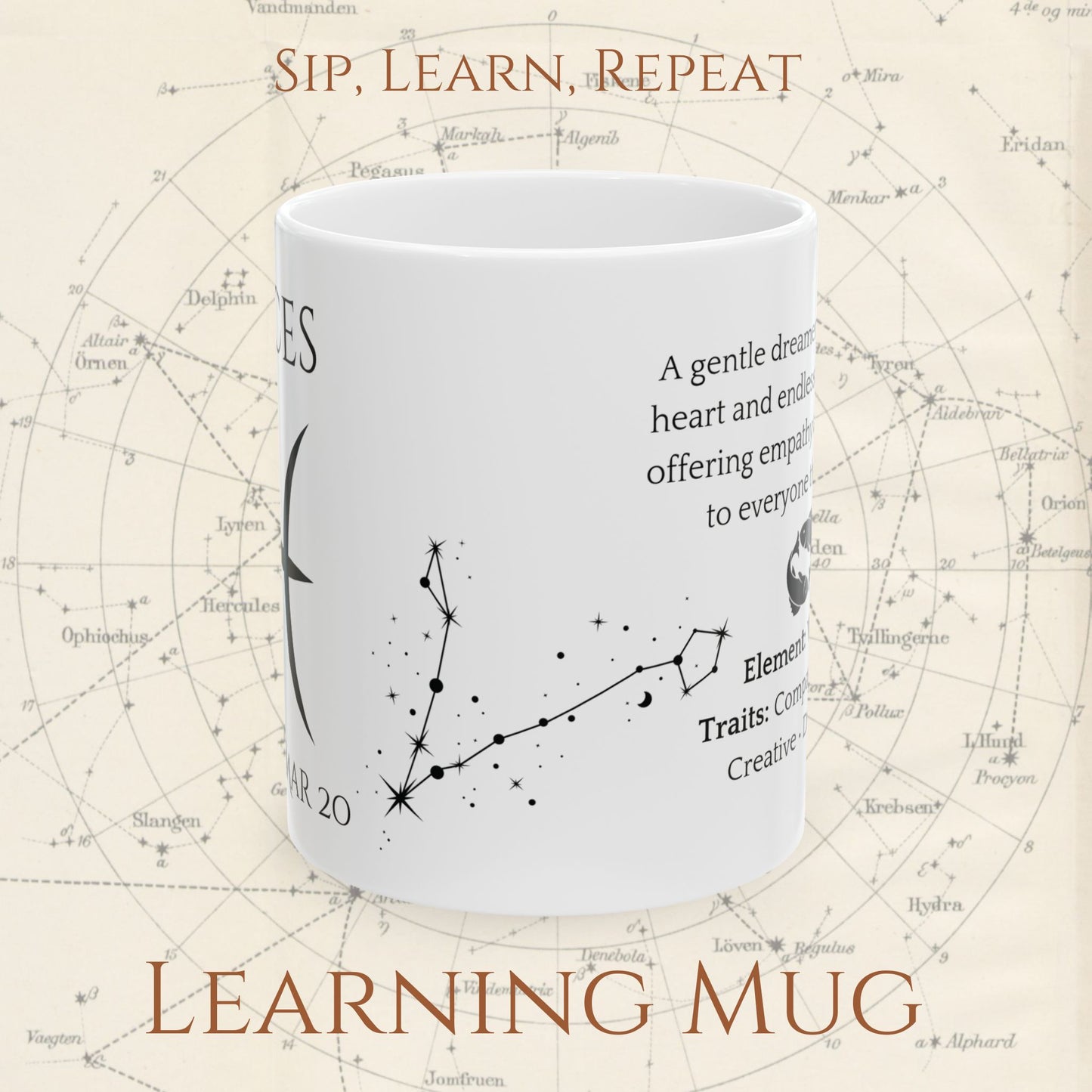 Pisces Zodiac Mug – Astrology Constellation & Personality Traits